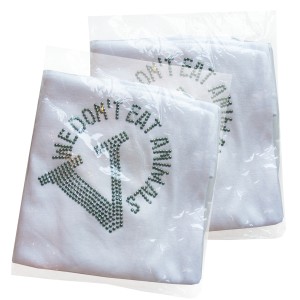 Tank Top Shirt glitzer Slogan Vegan