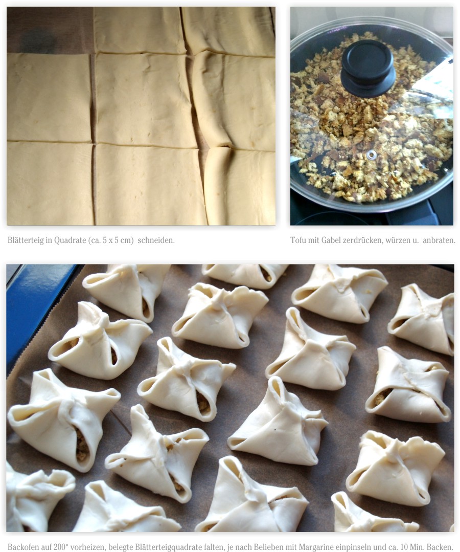 Blätterteig vegan Rezept gefüllt