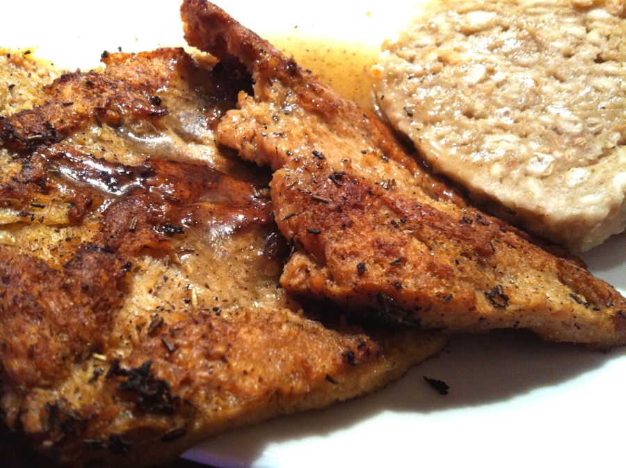 Vegan Steaks Braten Sauce